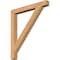 Ekena Millwork Traditional Block Smooth Bracket, Western Red Cedar, 3 1/2"W x 34"D x 38"H BKT04X34X38TRA05SWR - alternate 1